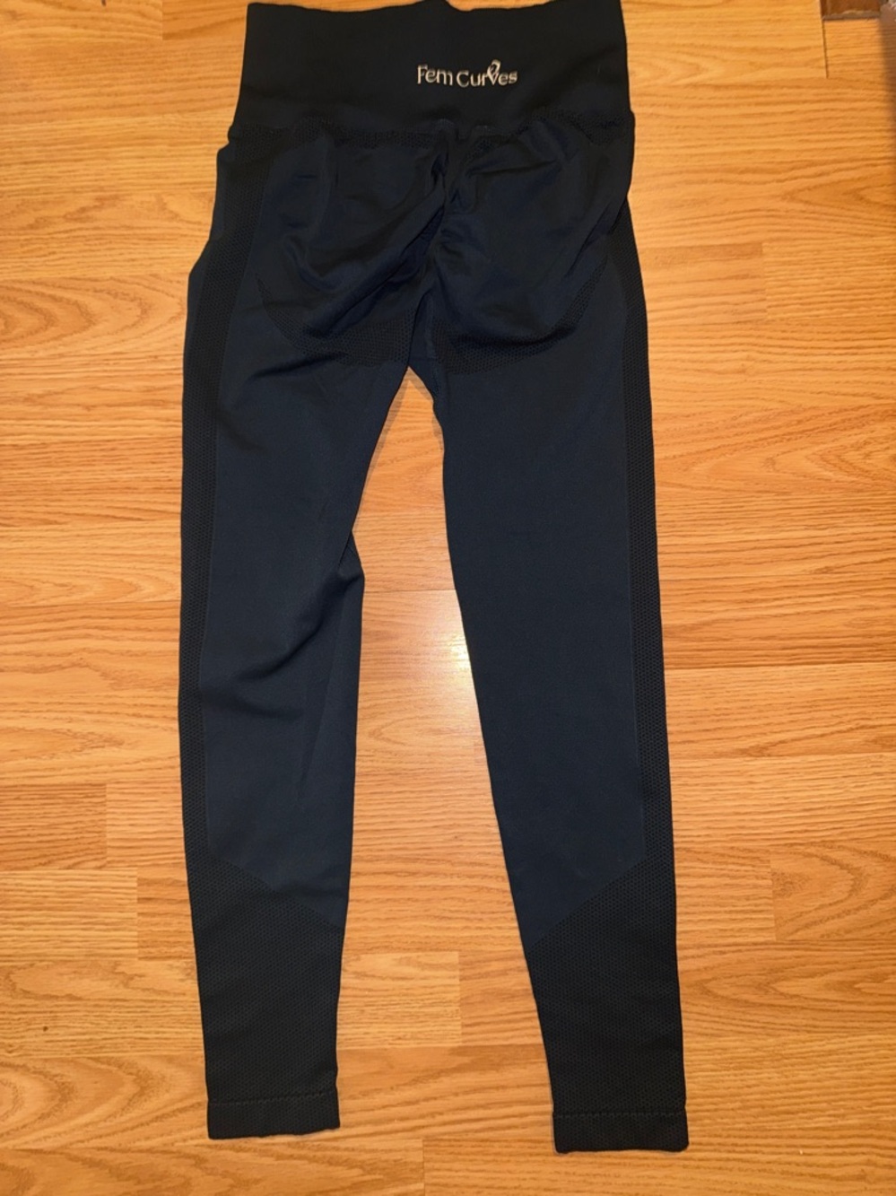 High-Waist dark teal Women's Performance Leggings